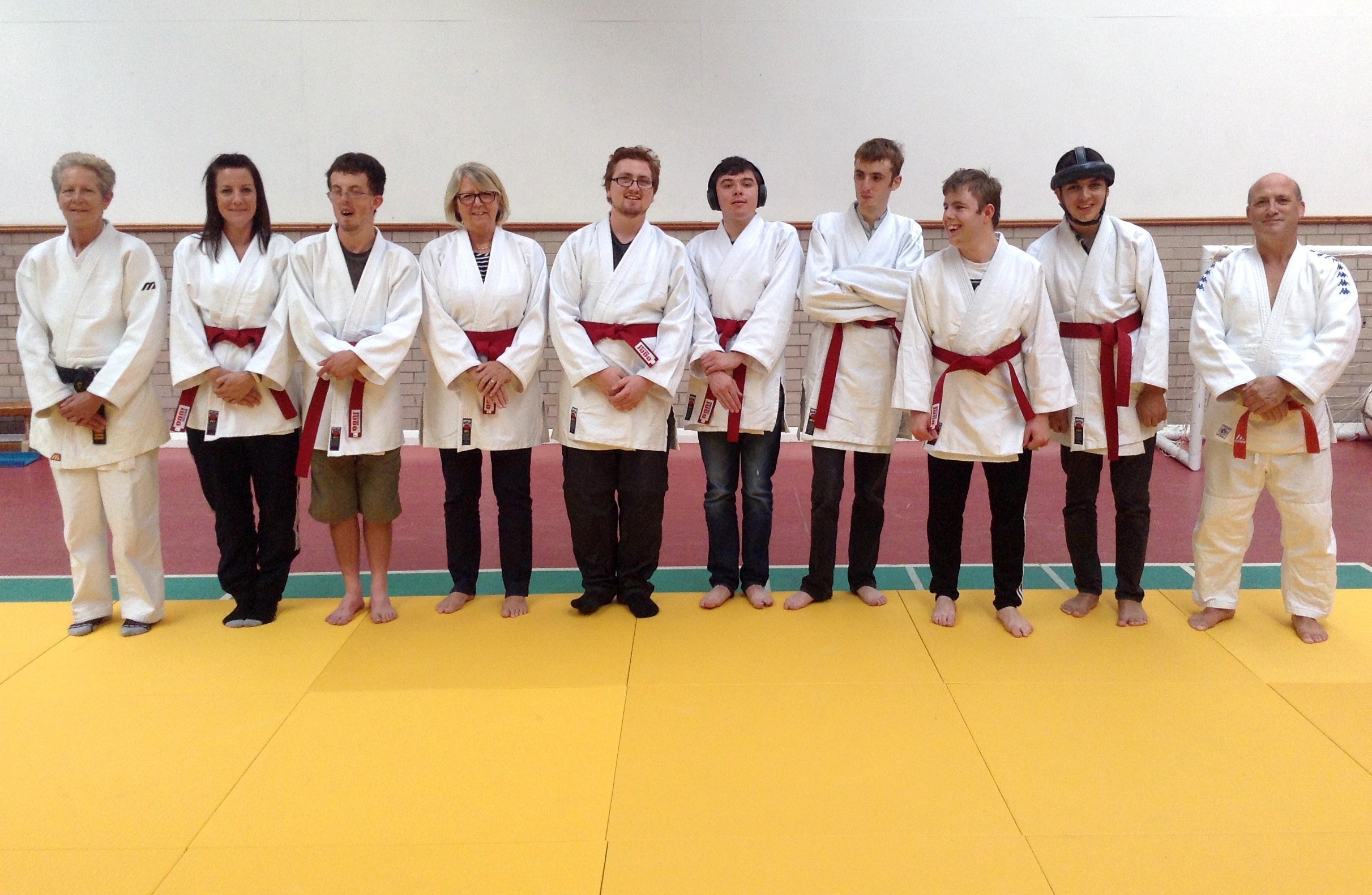 Henshaws Specialist College students gain red belts in Judo British Judo