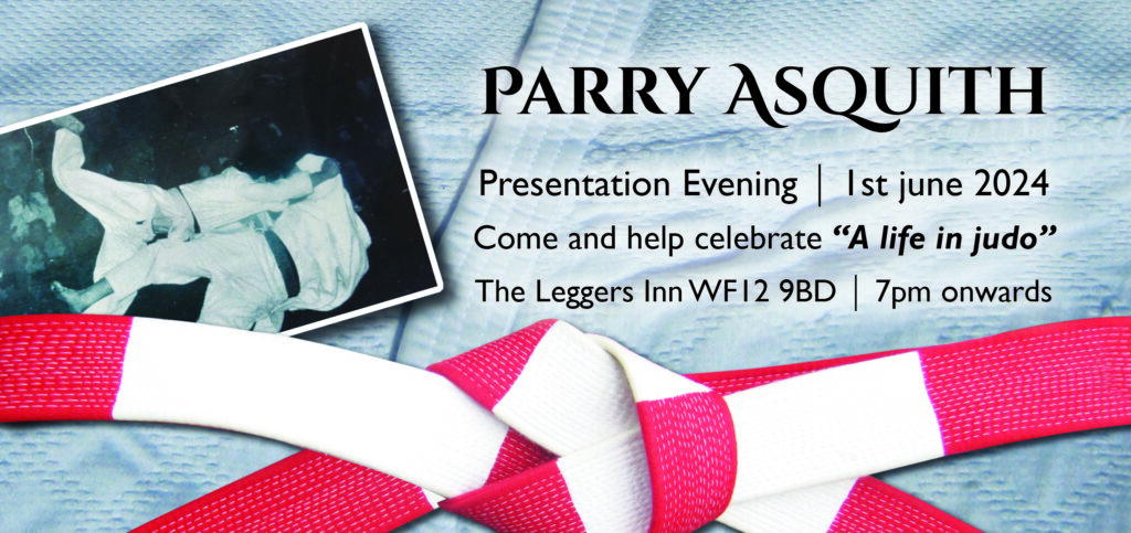 Celebrate Parry Asquith’s induction into the West Yorkshire Judo ‘Hall ...