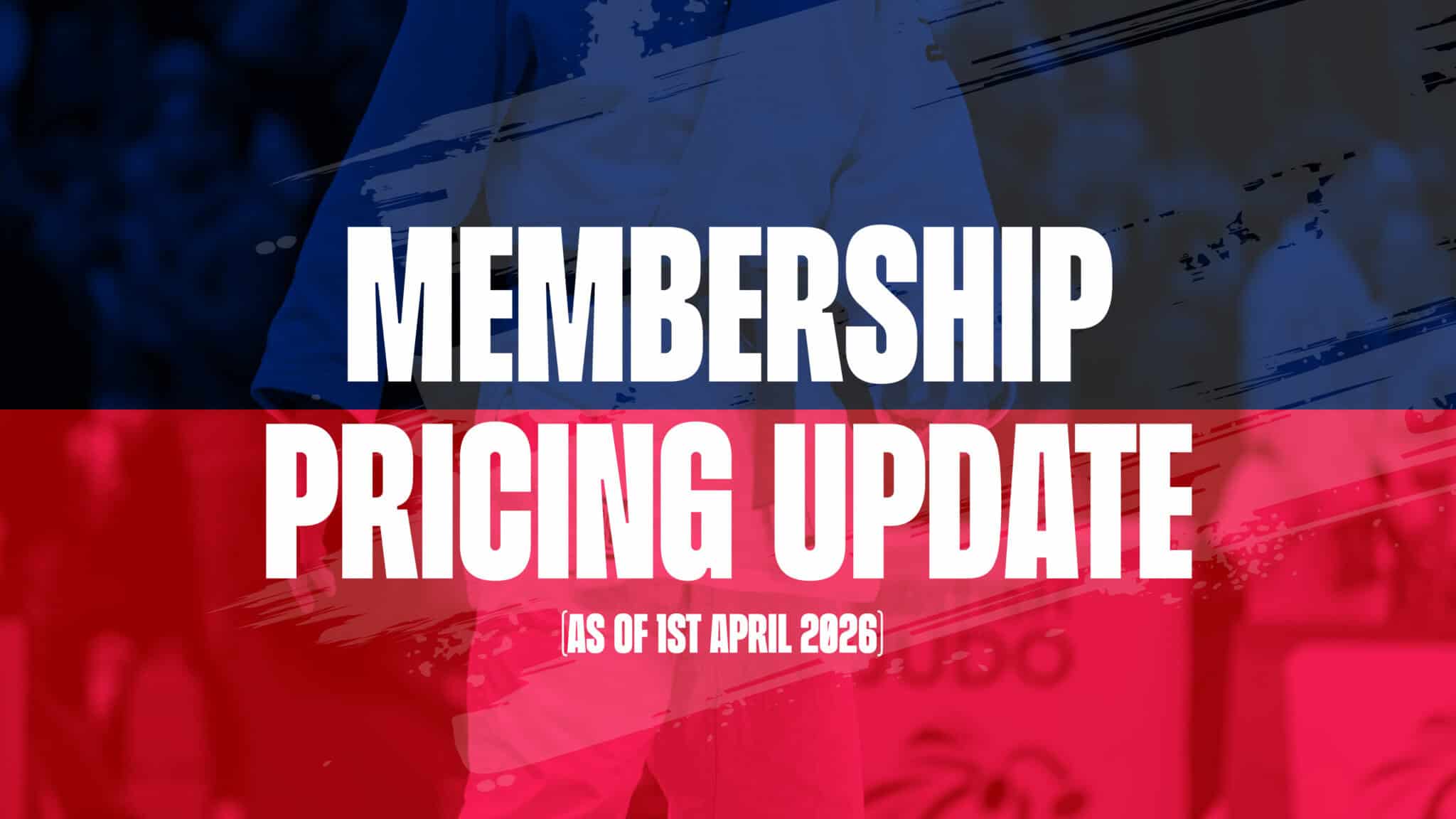 British Judo Membership Pricing Update from 1st April 2026